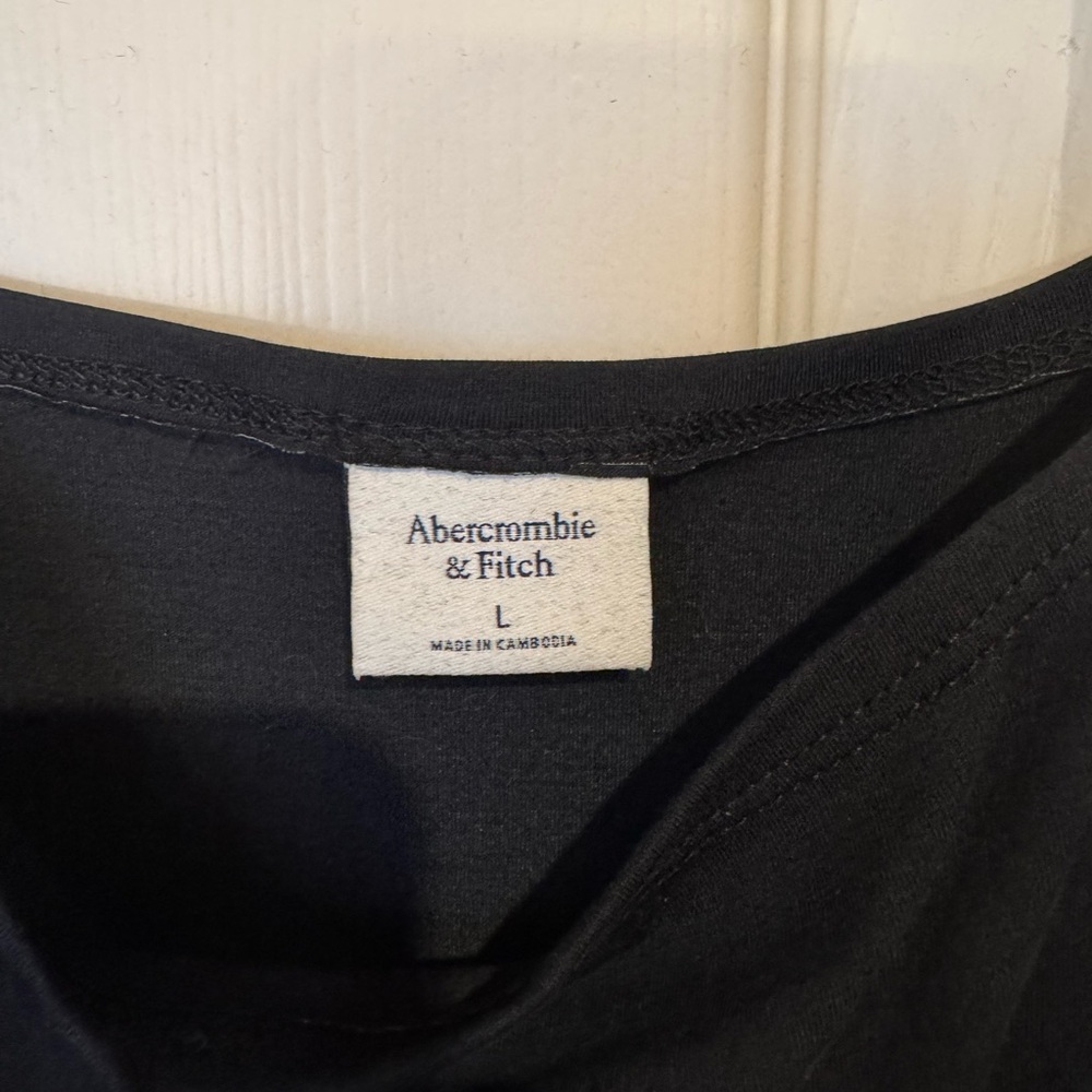 Abercrombie & Fitch Black Floral Long Sleeve Dress - Picture 6 of 6